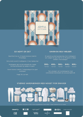 Joyfyl Giftcard - 2026 gavekort katalog